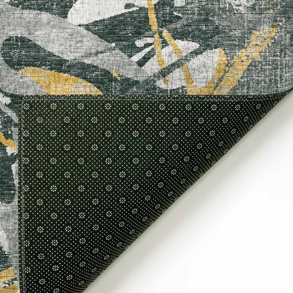 Bravado Gilded Contemporary Color Splash 8' x 10' Area Rug Gilded ABV36