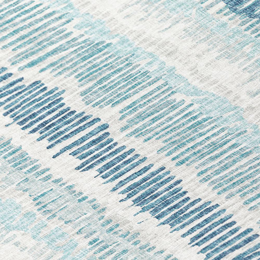 Rylee Blue Transitional Striped 8' x 10' Area Rug Blue ARY34