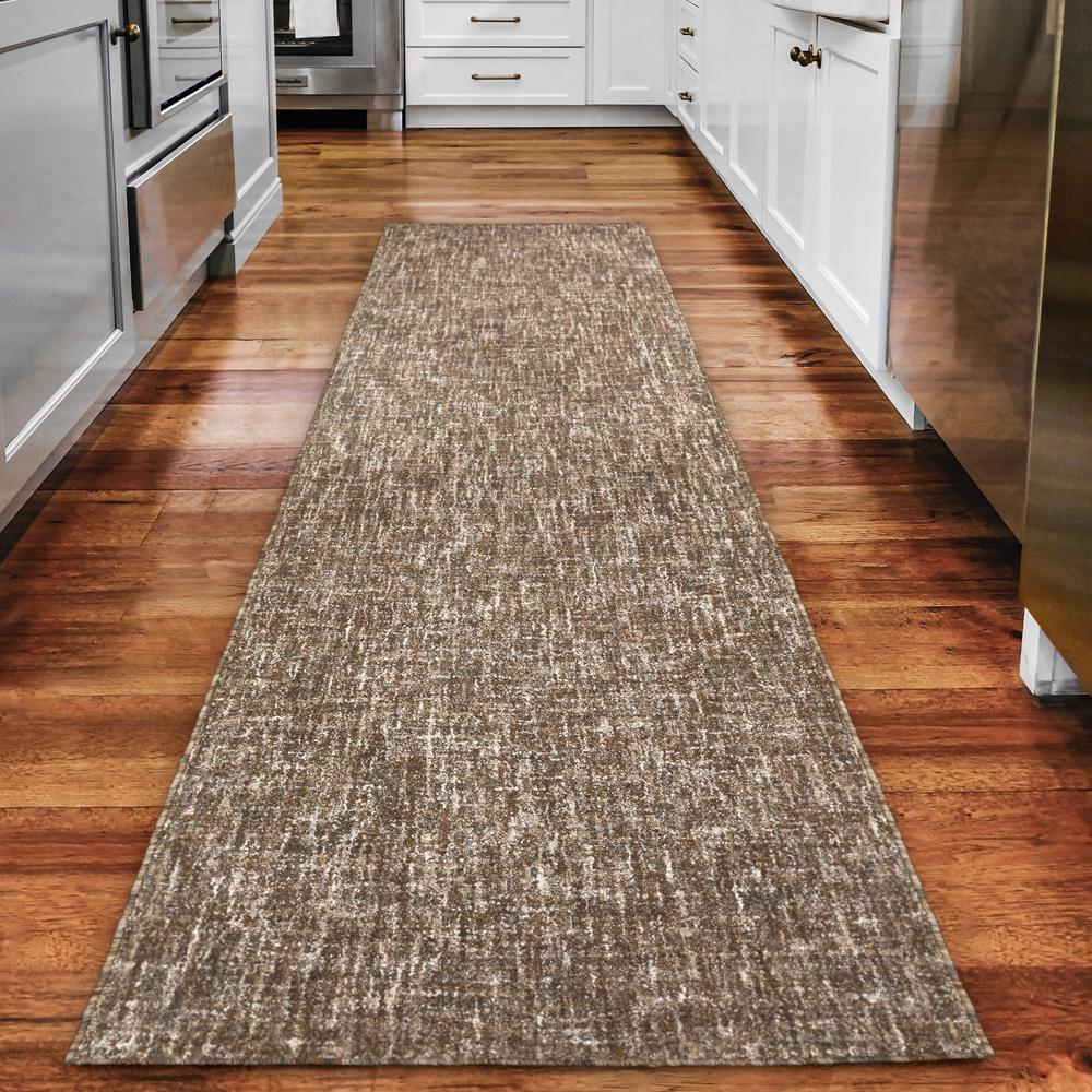 Addison Winslow Active Solid Brown 2’3" x 7’6" Runner Rug