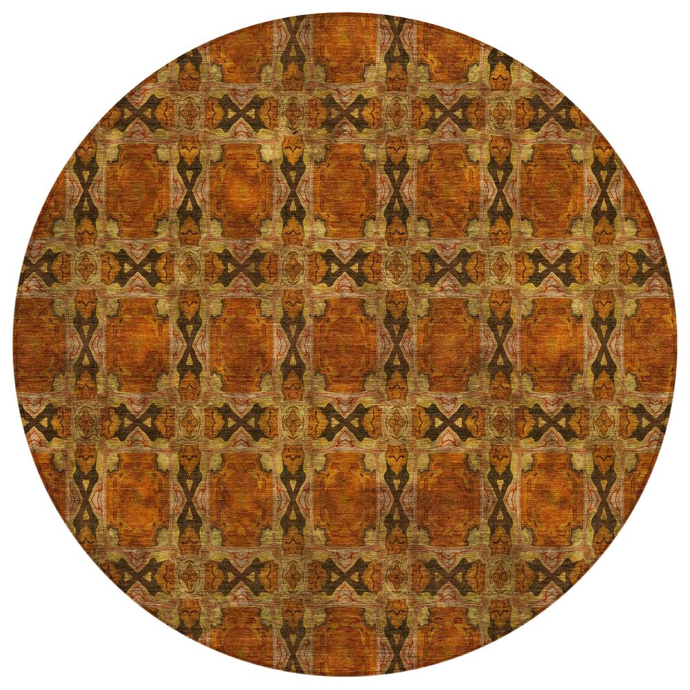 Chantille ACN564 Orange 8' x 8' Rug