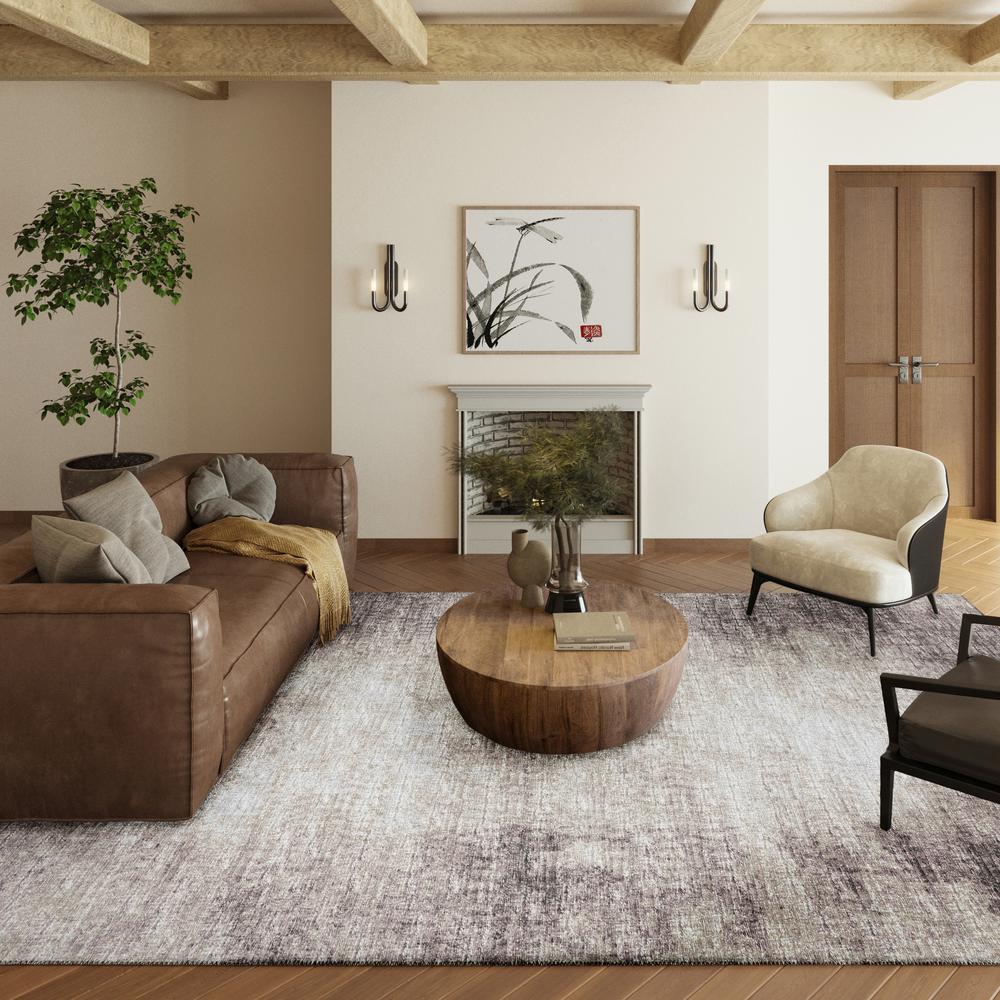 Rylee Mocha Transitional Abstract 10' x 14' Area Rug Mocha ARY31