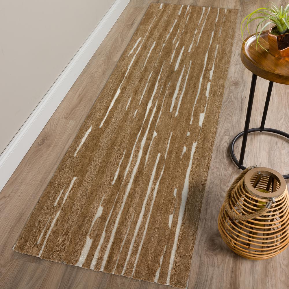 Addison Dazzle Modern Hand Spun Gilded Wool and Metallic 2’3" x 7’6" Runner Rug