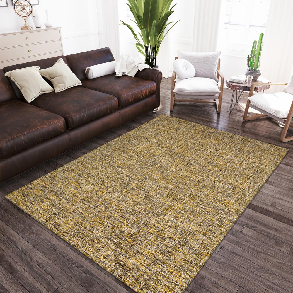 Addison Winslow Active Solid Gold 9' x 13' Area Rug