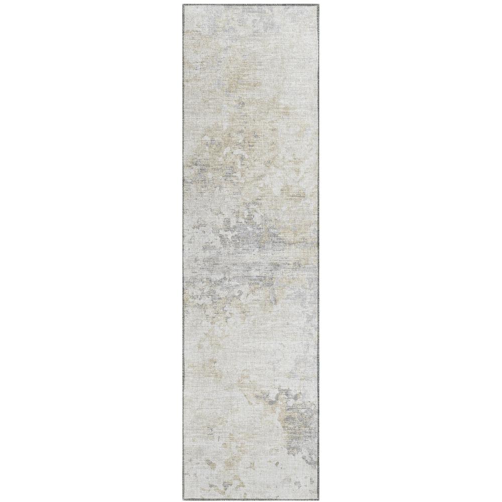 Indoor/Outdoor Accord AAC35 Ivory Washable 2'3" x 7'6" Runner Rug