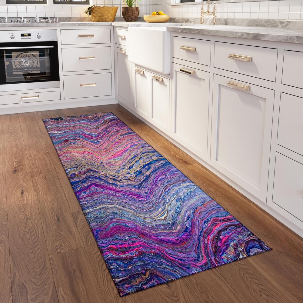 Karina Flirt Modern Abstract 2'3" x 7'6" Runner Rug Flirt AKC33