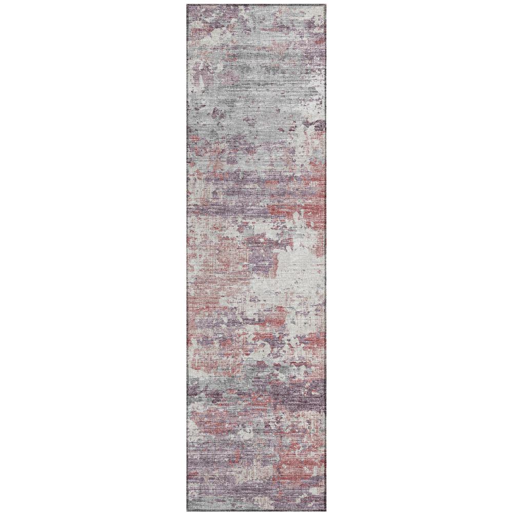 Indoor/Outdoor Accord AAC34 Pink Washable 2'3" x 7'6" Runner Rug