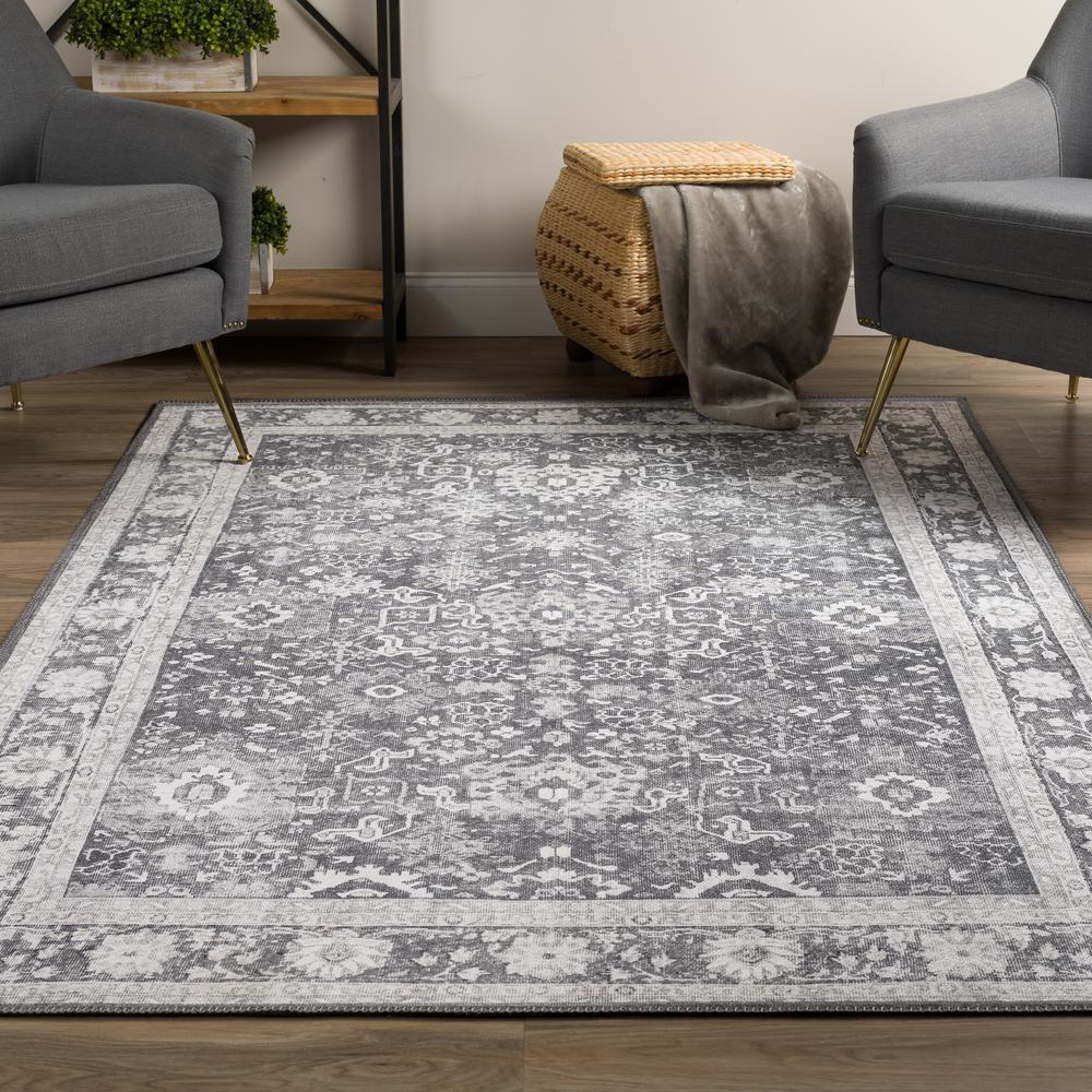 Kensington AKE39GY9X13 Gray, Area Rug