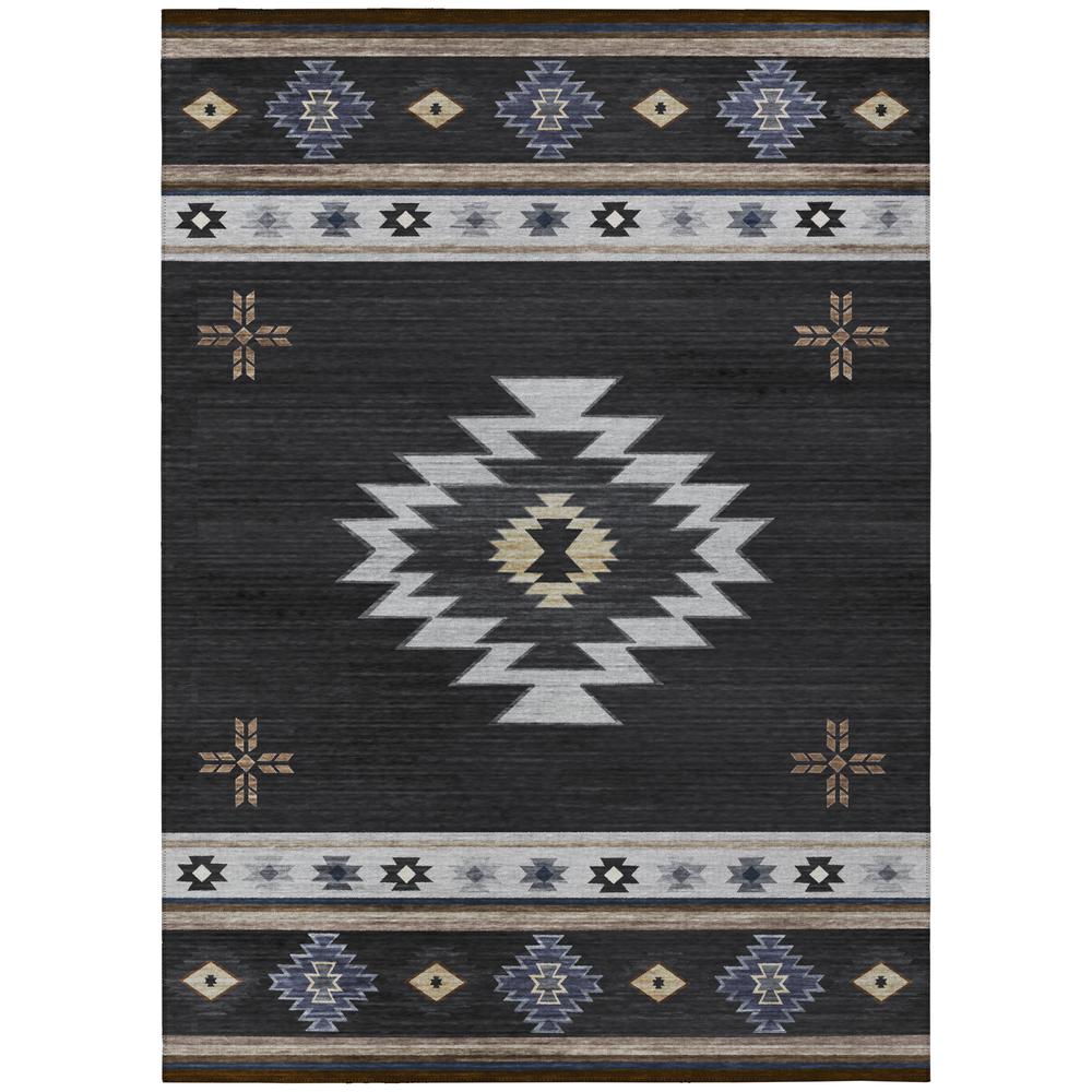 Indoor/Outdoor Sonora ASO34 Midnight Washable 10' x 14' Rug