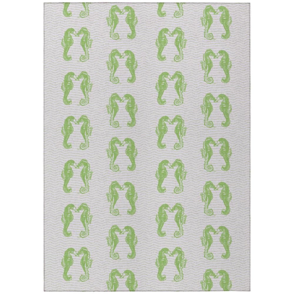 Indoor/Outdoor Surfside ASR45 Green Washable 10' x 14' Rug