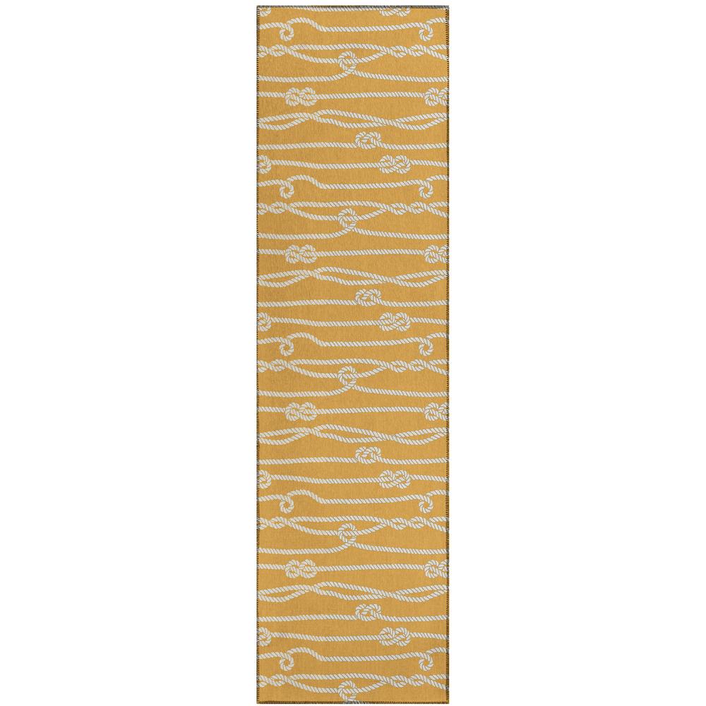 Indoor/Outdoor Harpswell AHP37 Gilded Washable 2'3" x 7'6" Runner Rug