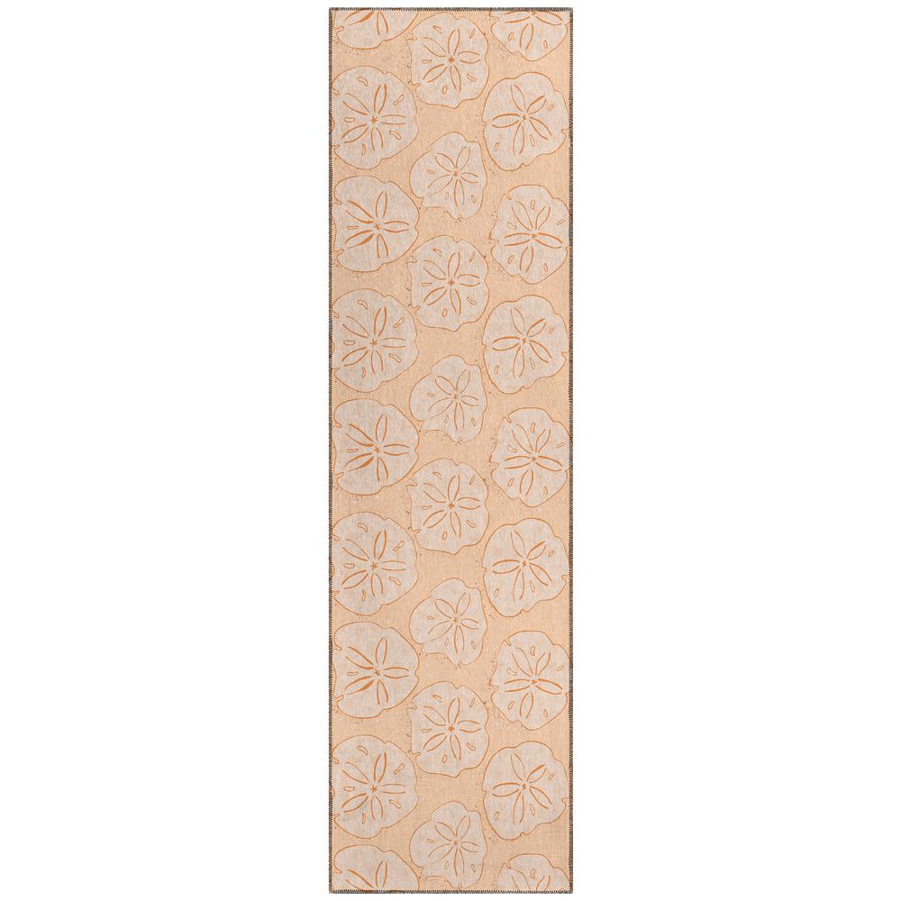 Indoor/Outdoor Surfside ASR40 Nectarine Washable 2'3" x 7'6" Runner Rug