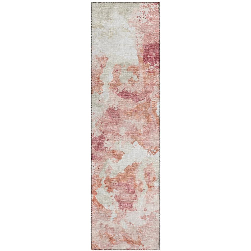 Indoor/Outdoor Accord AAC32 Pink Washable 2'3" x 7'6" Runner Rug