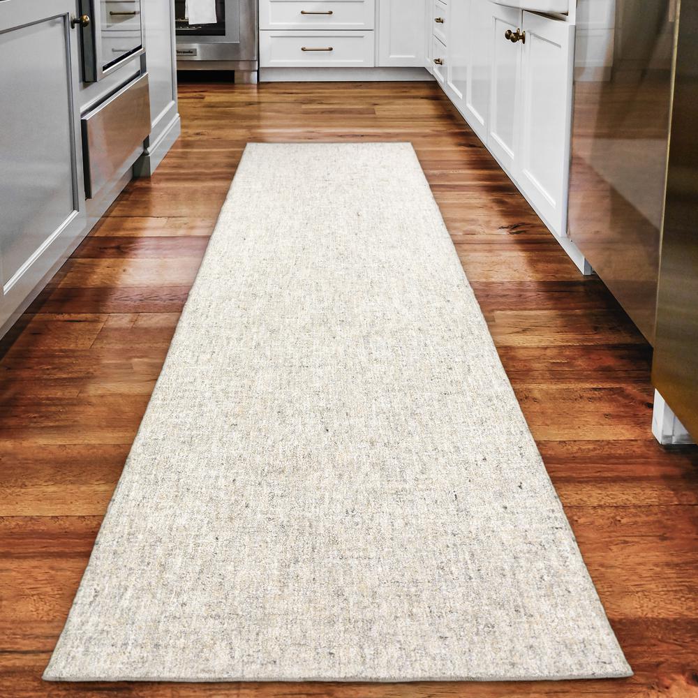 Addison Winslow Active Solid Cream 2’3" x 7’6" Runner Rug