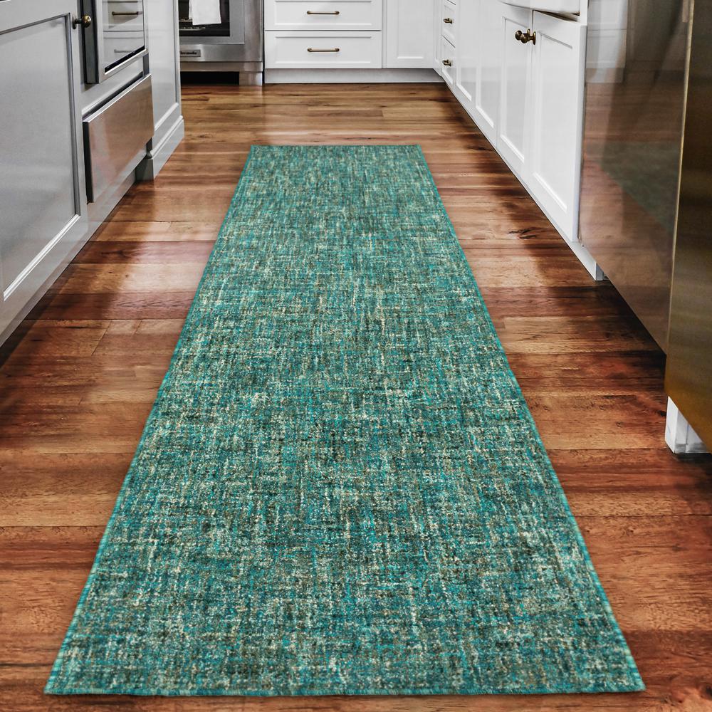 Addison Winslow Active Solid Peacock 2’3" x 7’6" Runner Rug