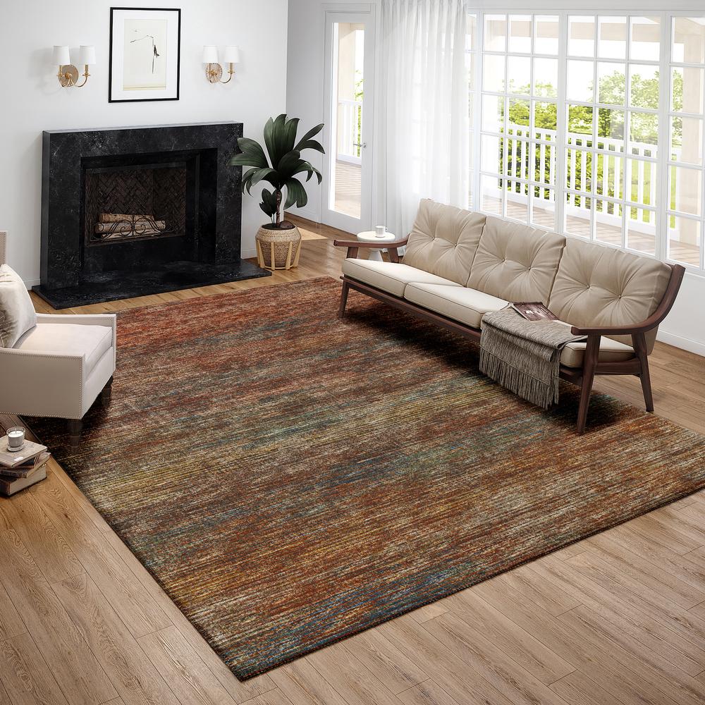 Marston Canyon Transitional Striped 10' x 14' Area Rug Canyon AMA31
