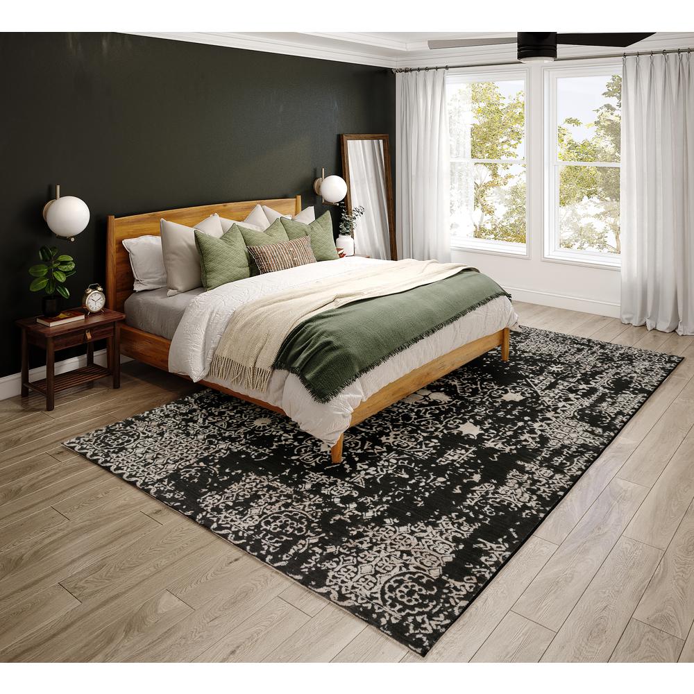 Nelson ANE33 Black 3'3" x 5'3" Rug