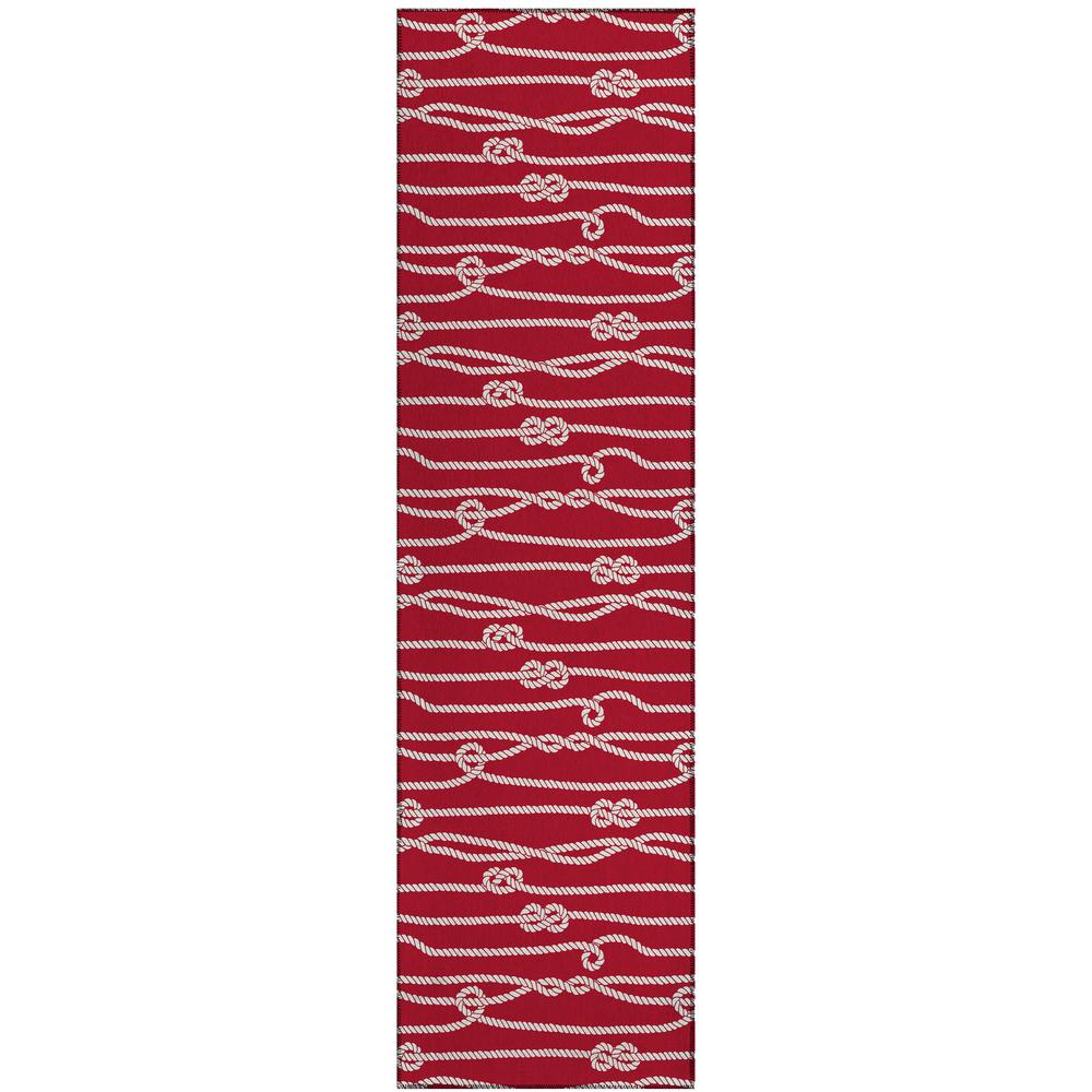 Indoor/Outdoor Harpswell AHP37 Ruby Washable 2'3" x 7'6" Runner Rug