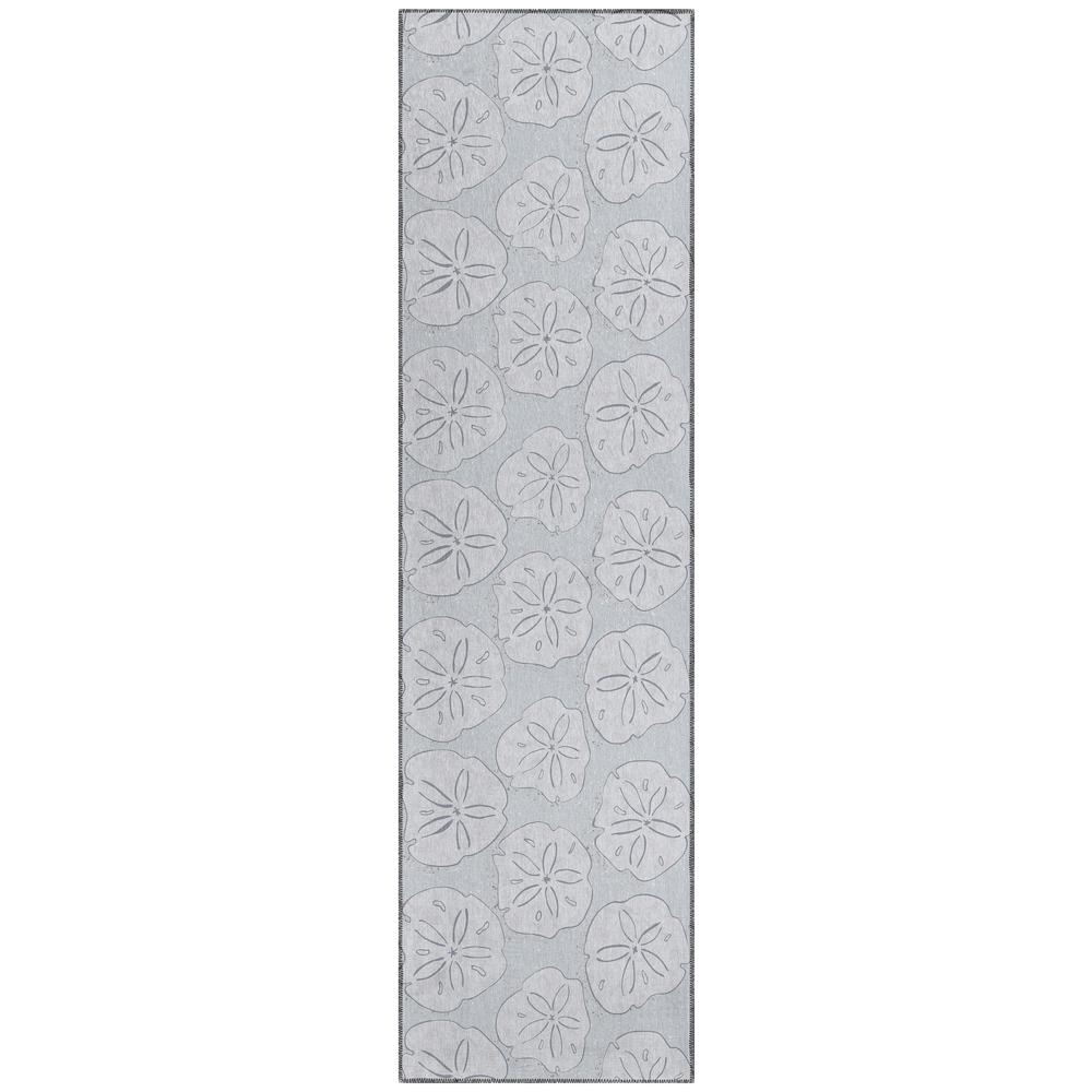 Indoor/Outdoor Surfside ASR40 Gray Washable 2'3" x 7'6" Runner Rug