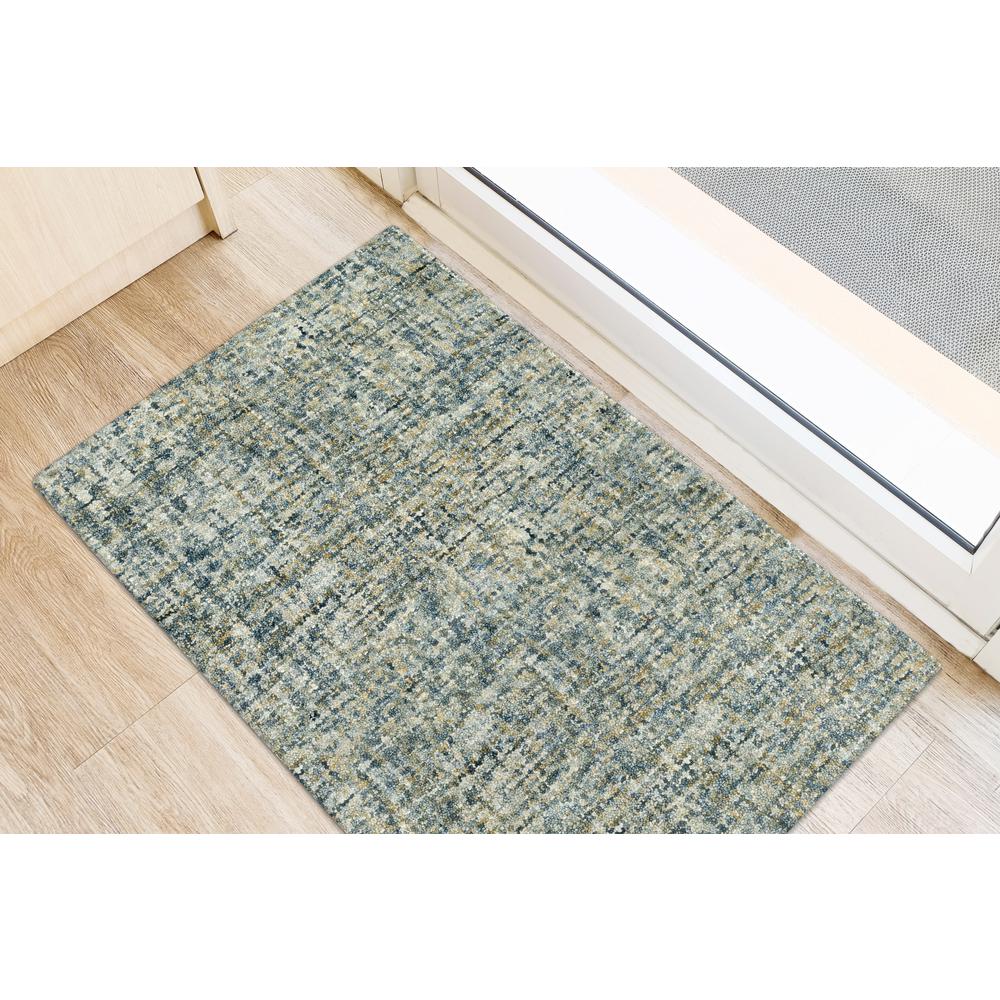 Addison Eastman Variegated Solid Blue 2' x 3' Accent Rug