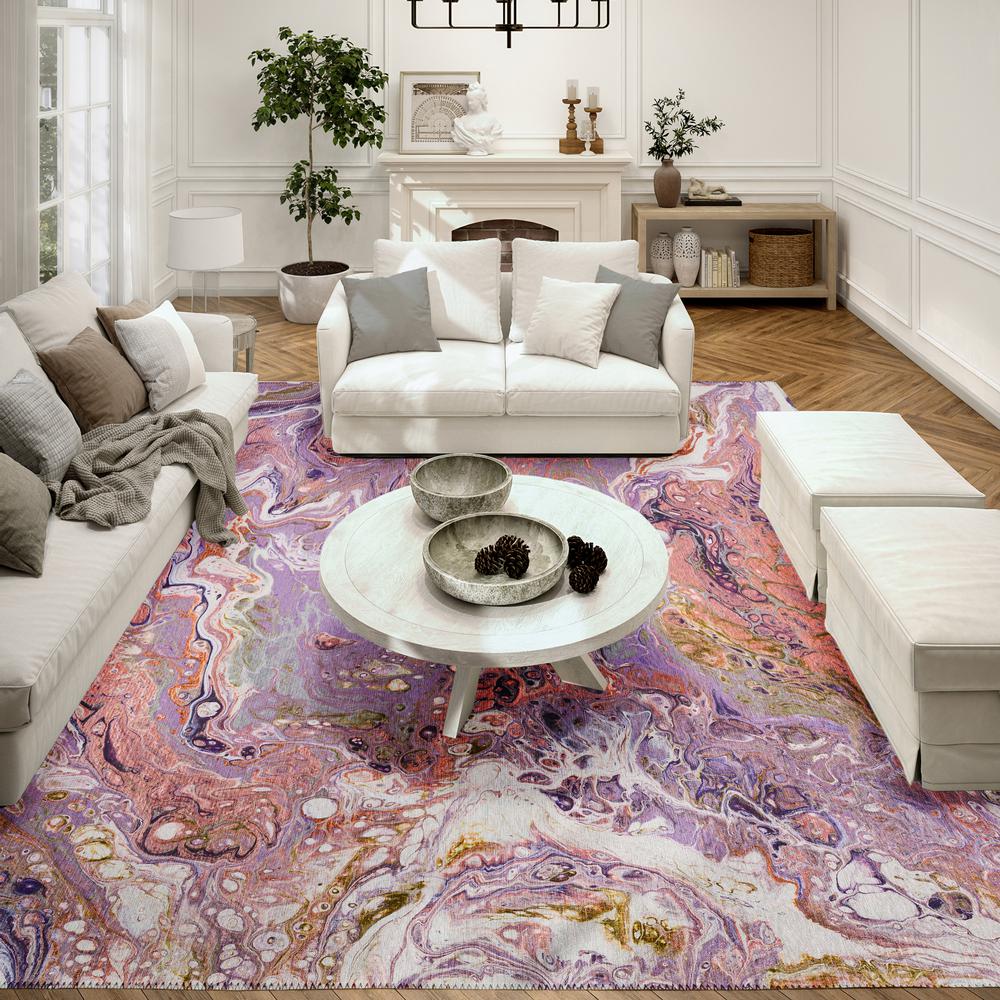 Karina Taffy Modern Abstract 10' x 14' Area Rug Taffy AKC36