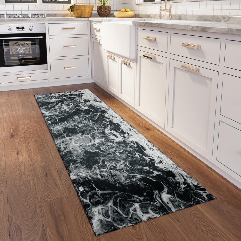 Karina Taboo Modern Abstract 2'3" x 7'6" Runner Rug Taboo AKC44