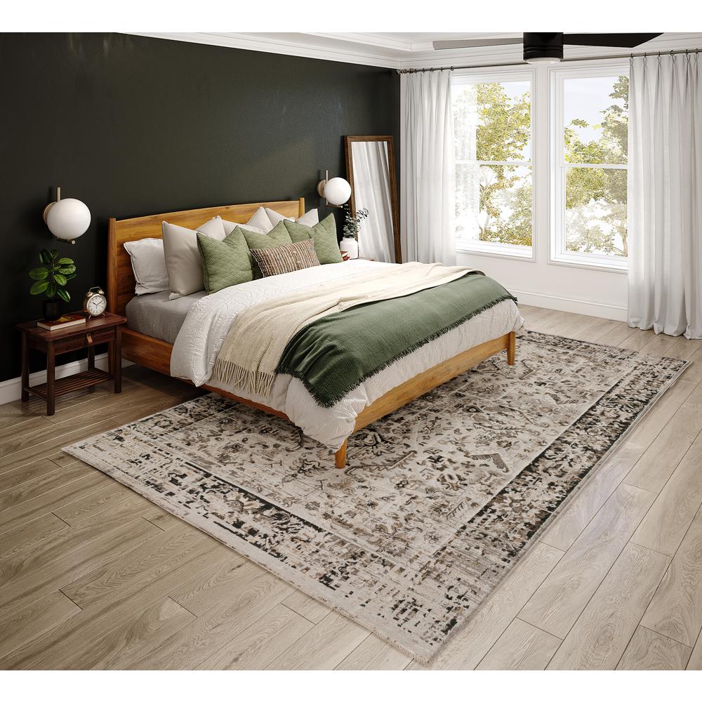 Nelson ANE34 Gray 3'3" x 5'3" Rug