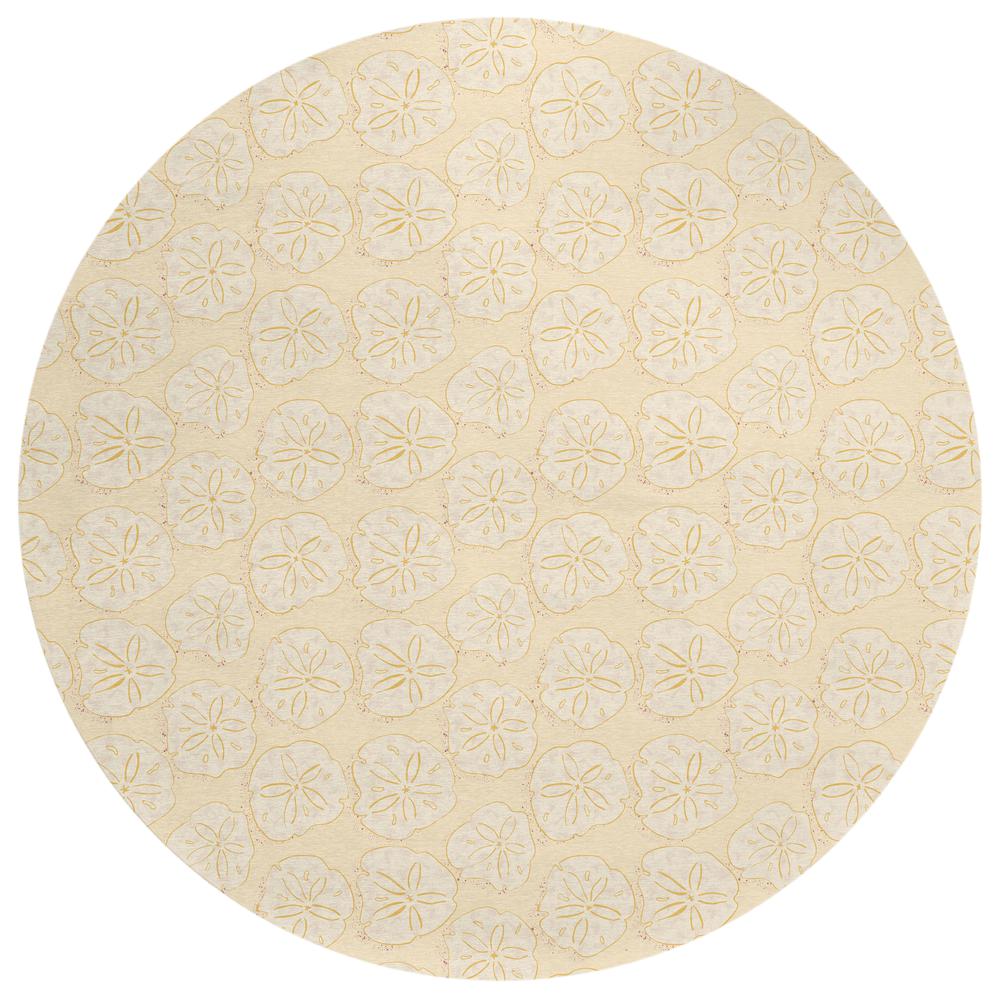 Indoor/Outdoor Surfside ASR40 Sand Washable 8' x 8' Round Rug