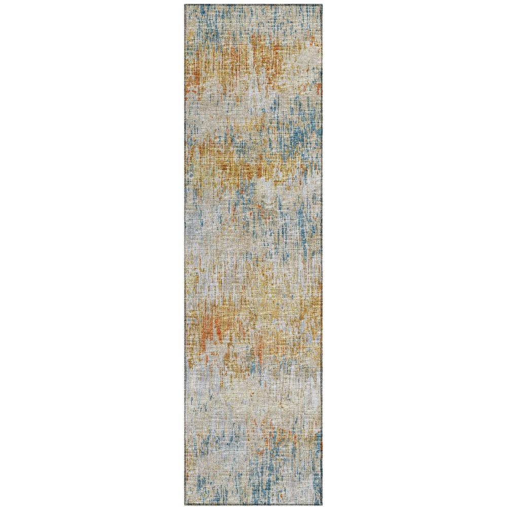 Indoor/Outdoor Accord AAC31 Gilded Washable 2'3" x 7'6" Runner Rug