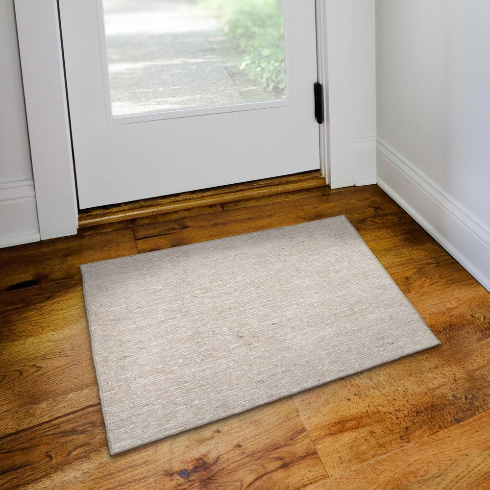 Addison Villager Active Solid Ivory 2’ x 3’ Accent Rug