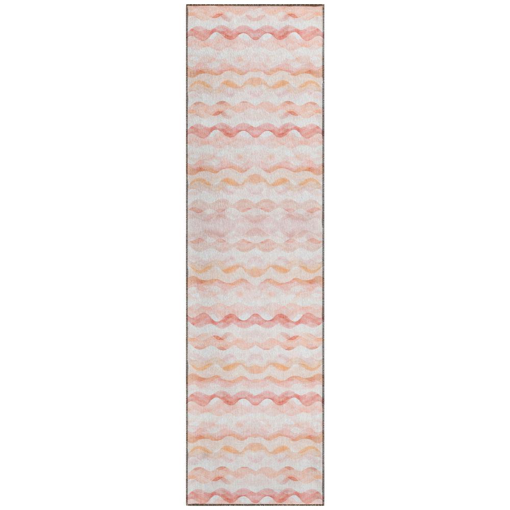 Indoor/Outdoor Surfside ASR46 Peach Washable 2'3" x 7'6" Runner Rug