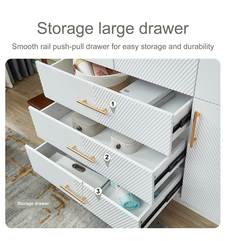 LivelyLodge 74.2H Tall 3 Doors White Closet Armoire Wardrobe Clothes Closet Storage Cabinet with Hanging Rod Storage Shelf Wood Bedroom Armoires Clothes Closets Cabinet for Bathroom Cabinet