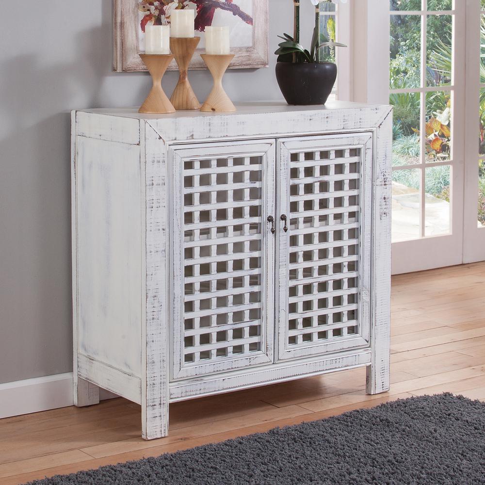 Rio Accent Cabinet White