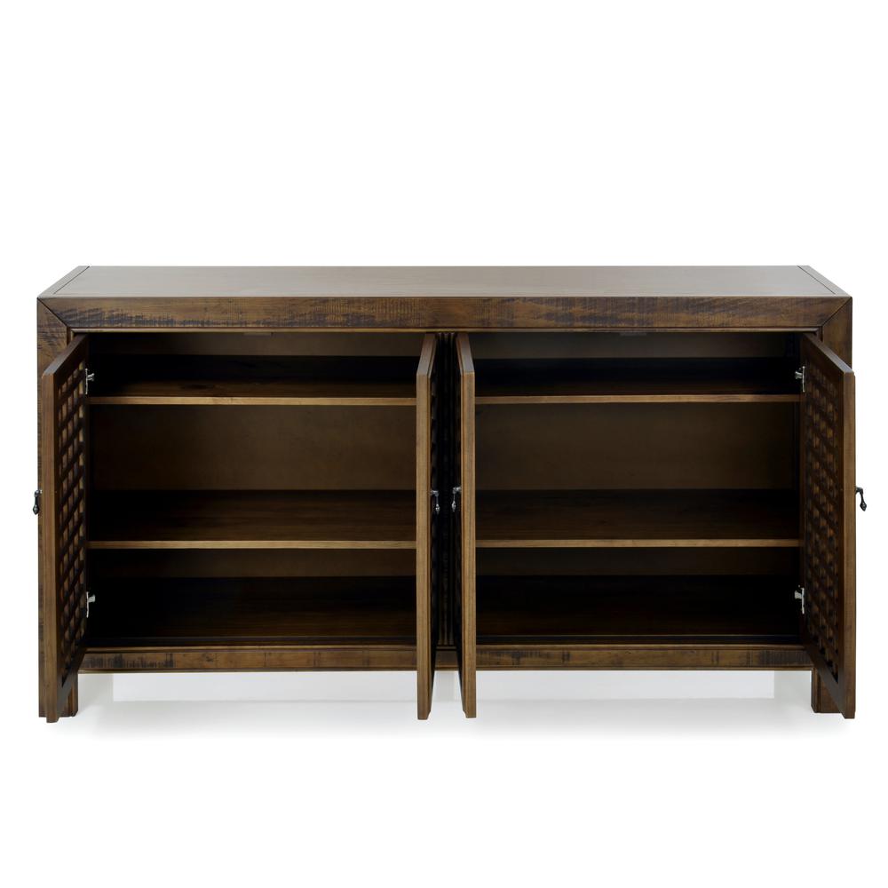 Rio 4 Door Accent Cabinet Mocha