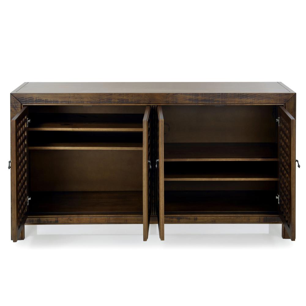 Rio 4 Door Accent Cabinet Mocha