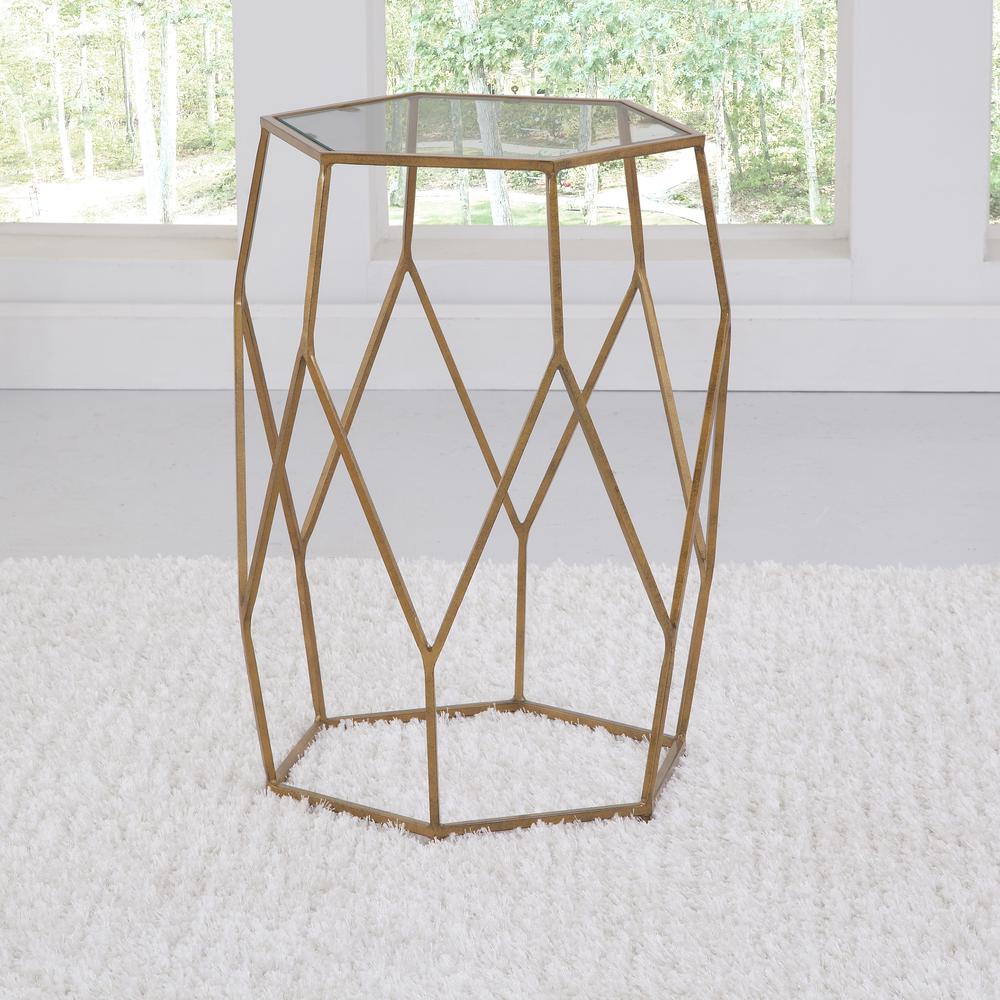 Roxy Hexagonal Chairside End Table