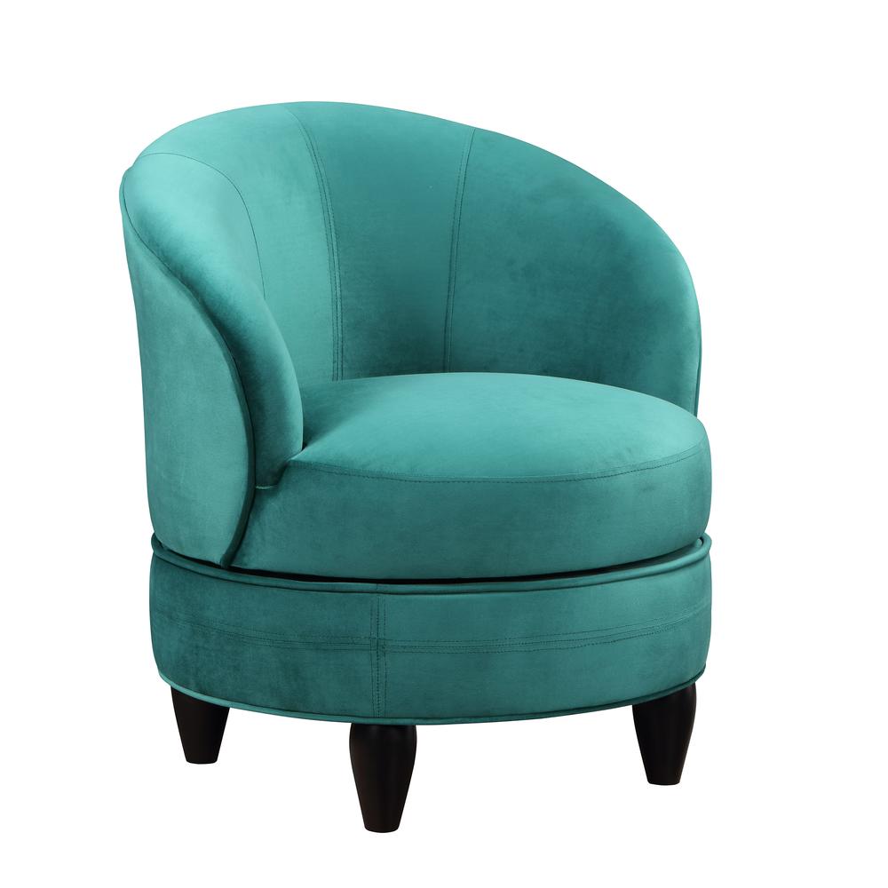 Sophia Swivel Accent Chair Green Velvet