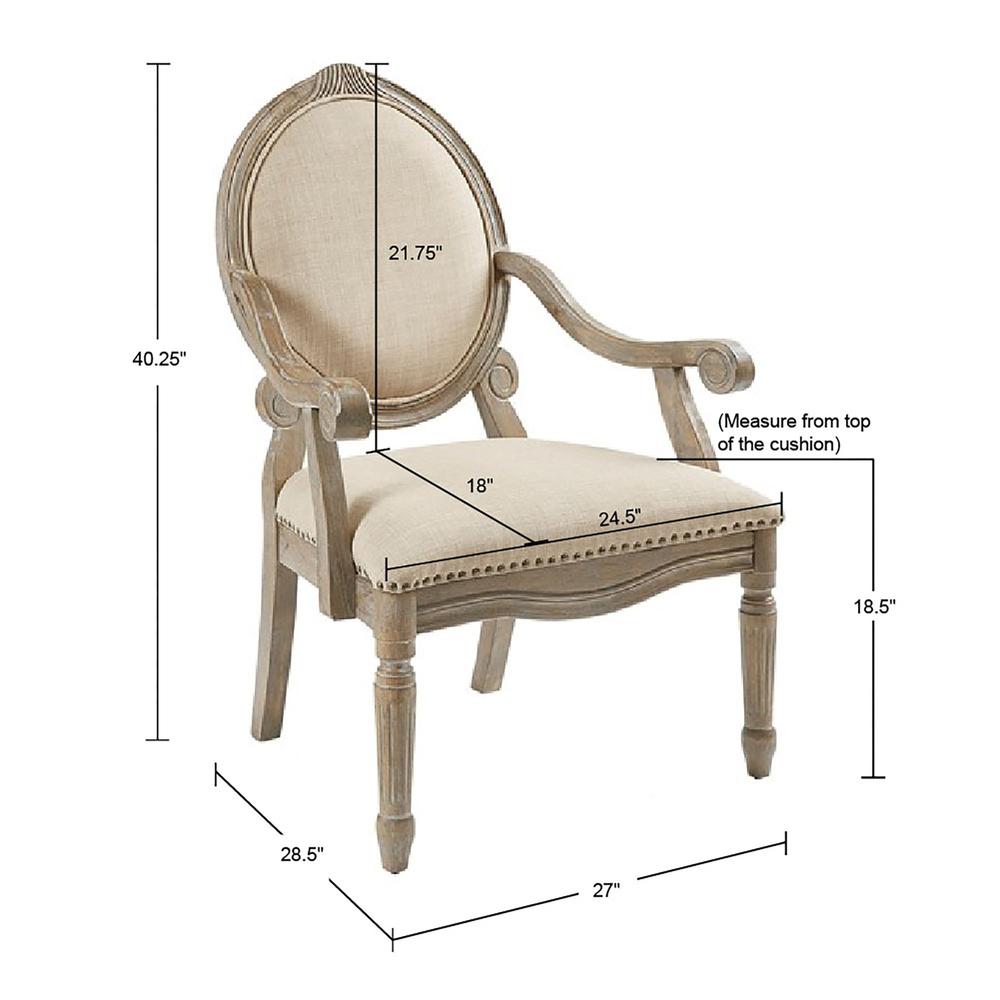 Exposed Wood Arm Chair