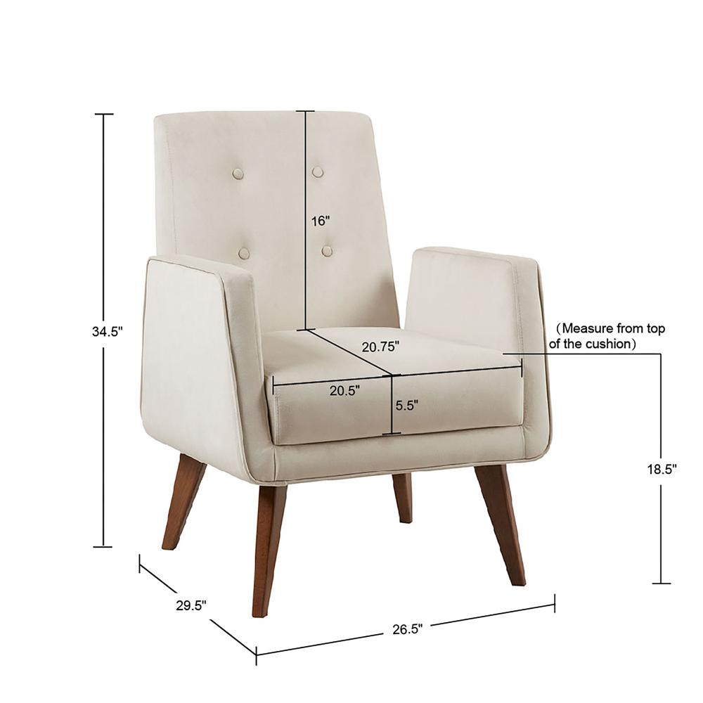 Upholstered Button Tufted Accent Chair