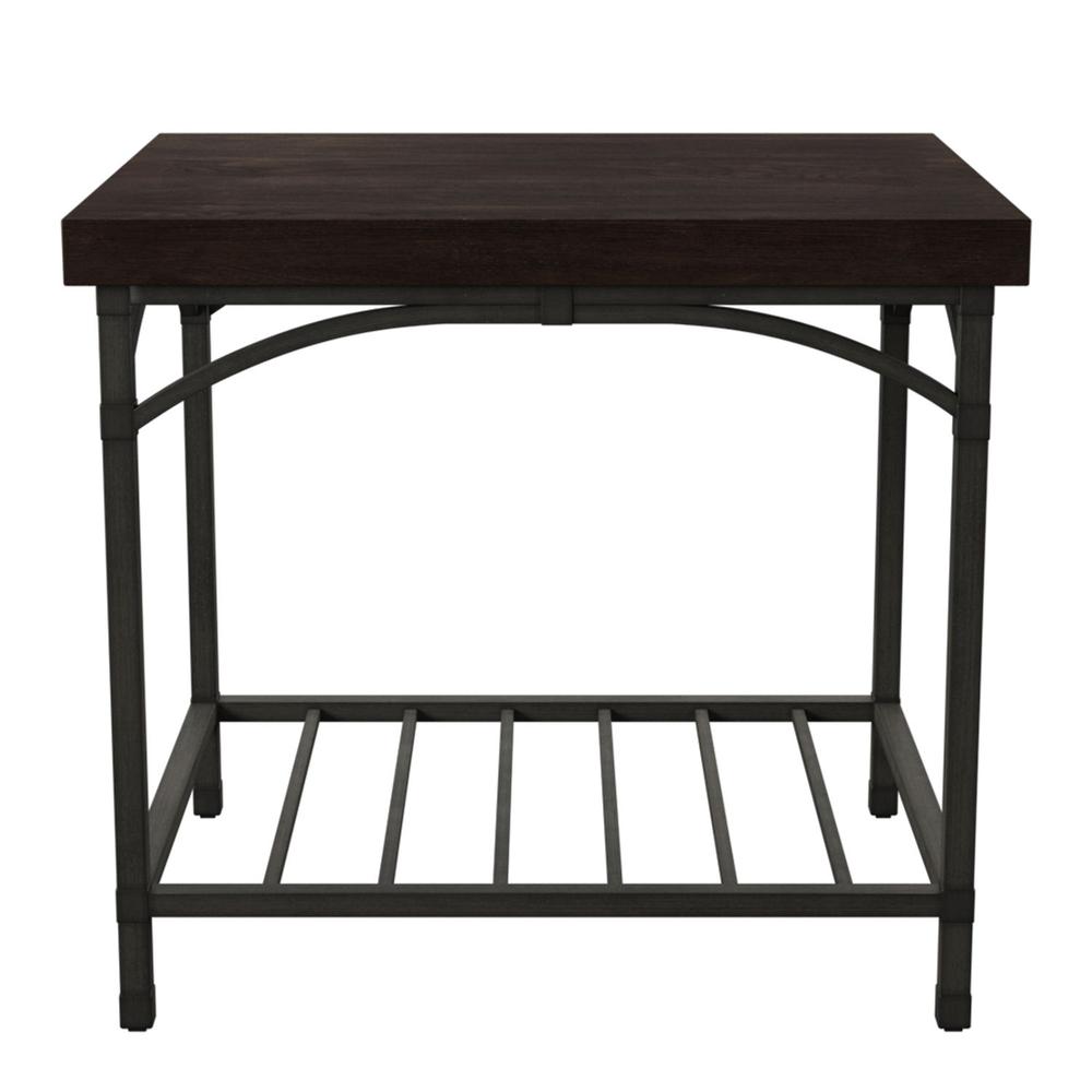 Franklin End Table, W23 x D27 x H24, Medium Brown
