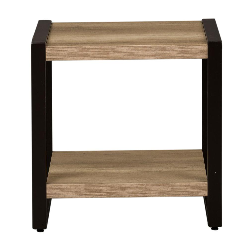 Sun Valley end table with faux metal
