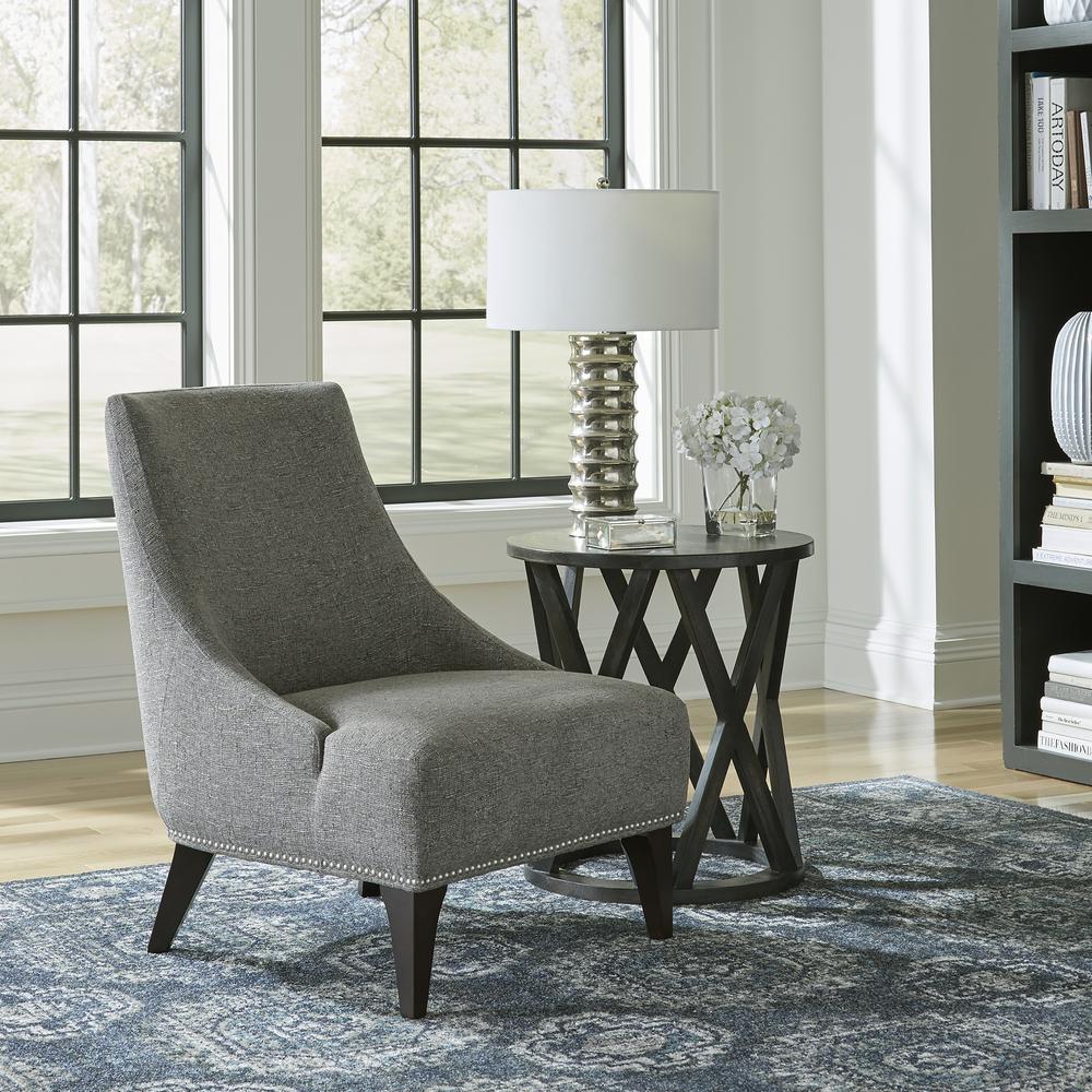 Upholstered Accent Chair - Charcoal Eclectic Multi