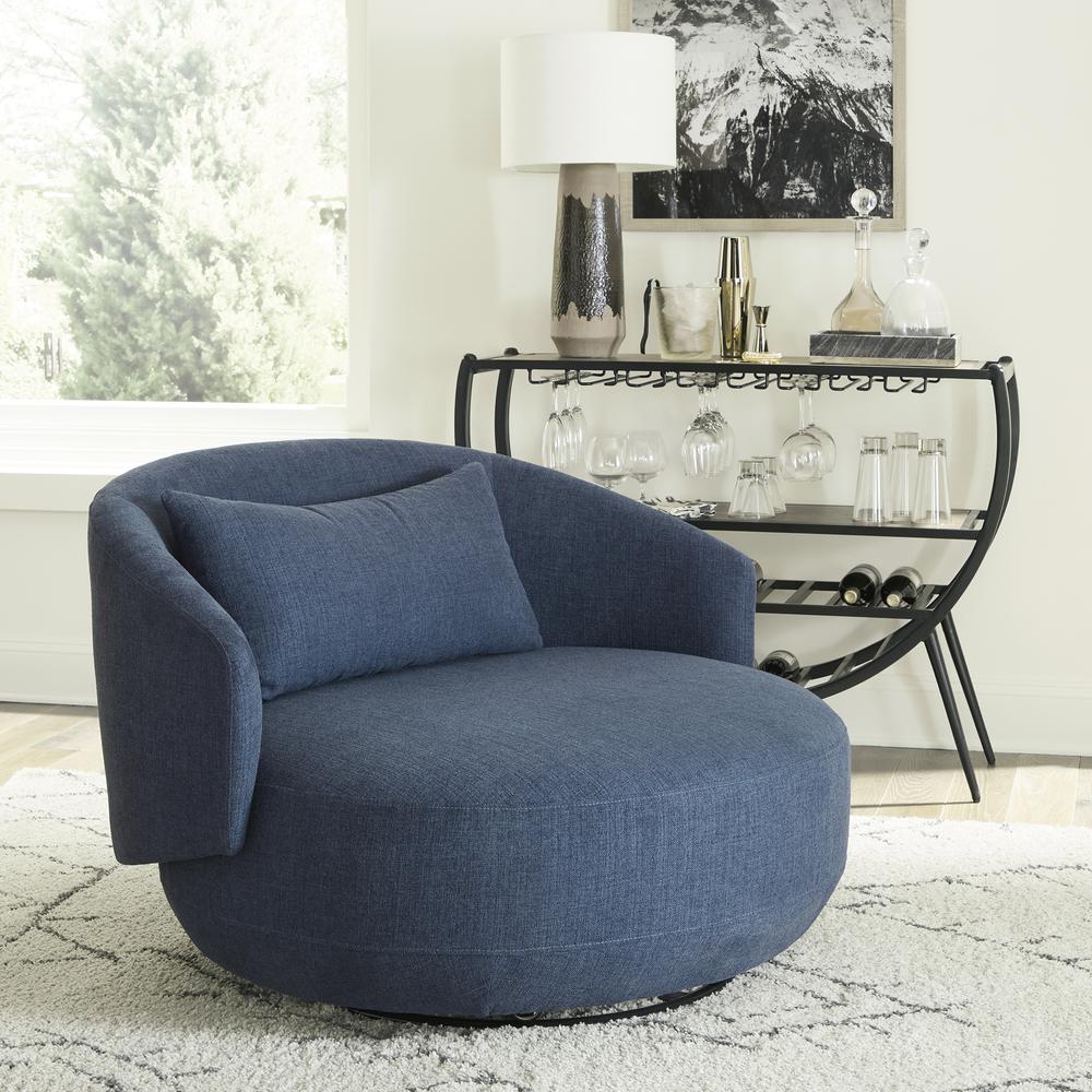 Uph Swivel Cuddler Chair - Midnight Eclectic Multi