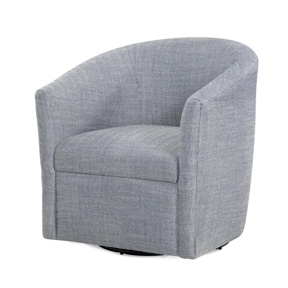 Lynton Swivel Chair - Indigo