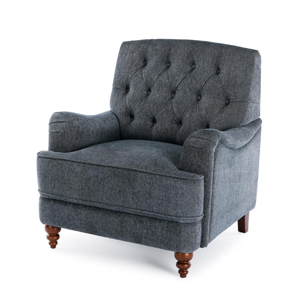 Bingham Tufted Arm Chair - Navy