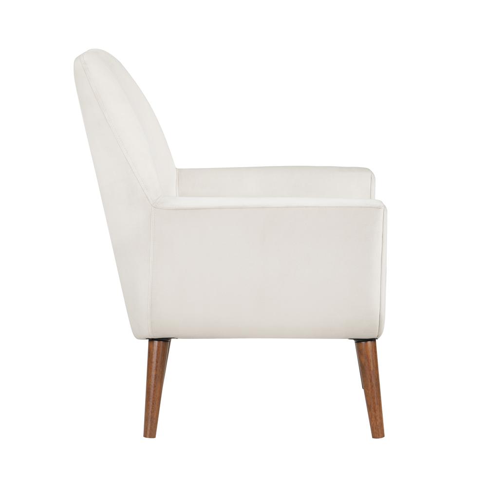 Accera Mid-Century Sea Oat Velvet Arm Chair