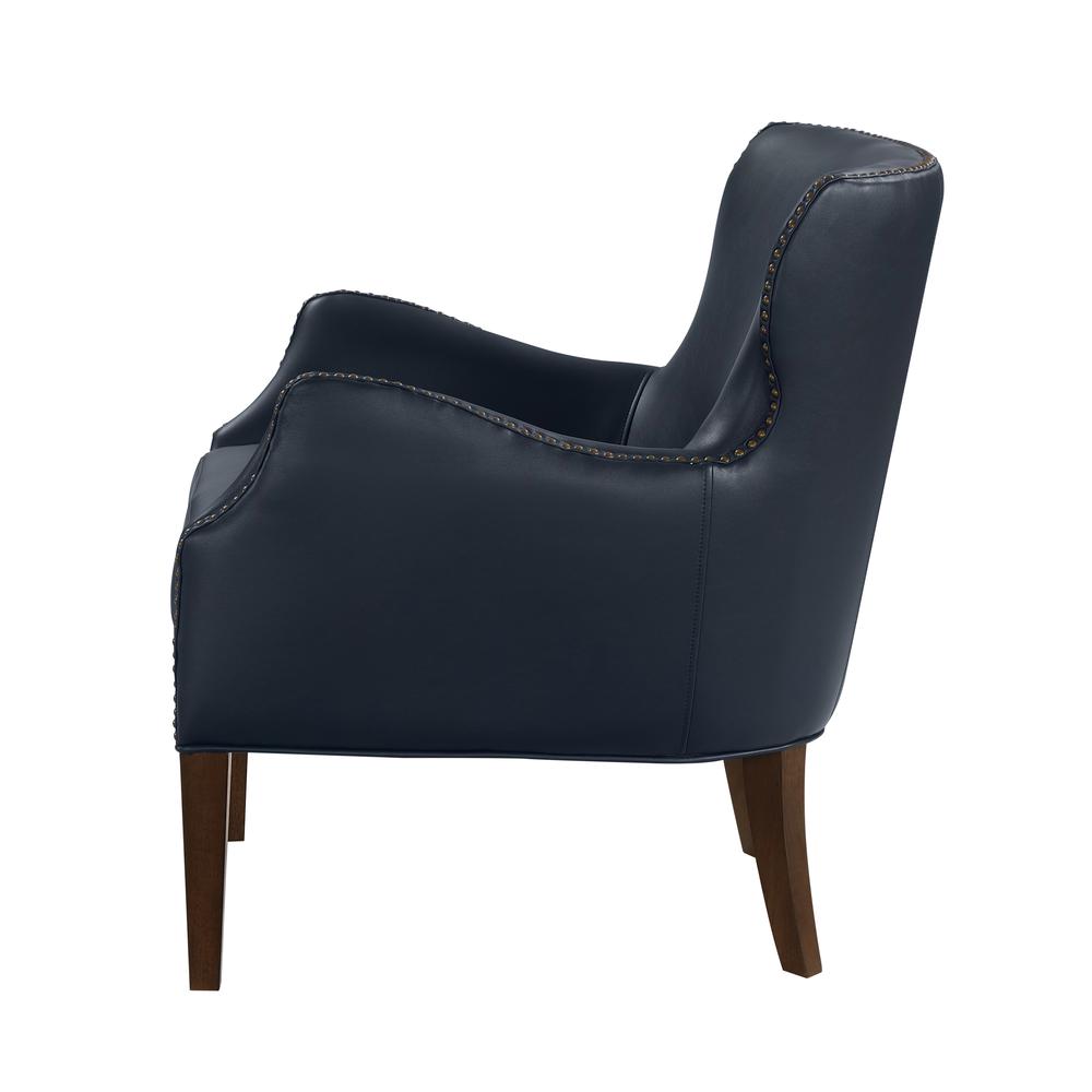 Dallas Midnight Blue High Leg Slope Arm Chair