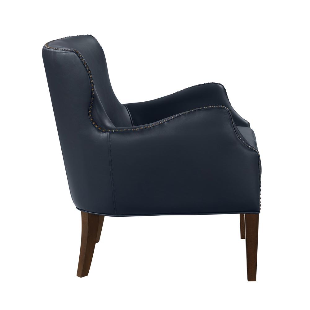 Dallas Midnight Blue High Leg Slope Arm Chair