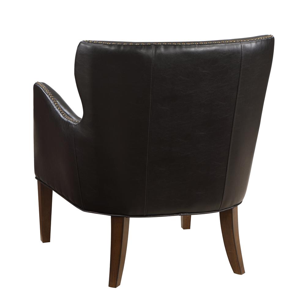 Dallas Deep Brown High Leg Slope Arm Chair