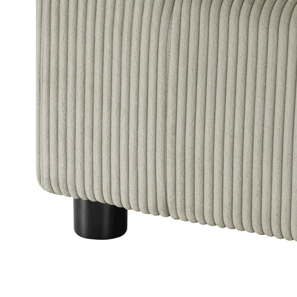 Casella Armless Chair - Beige Corduroy