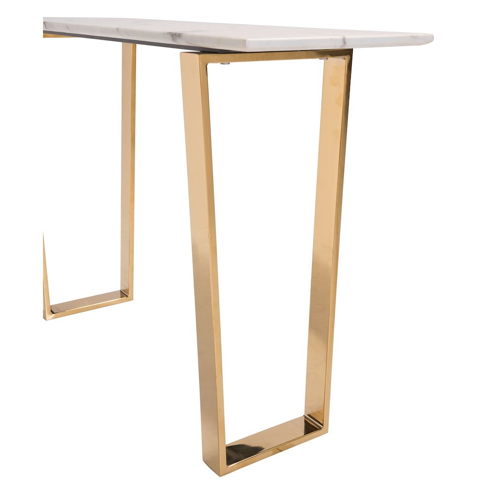 Atlas Console Table White & Gold